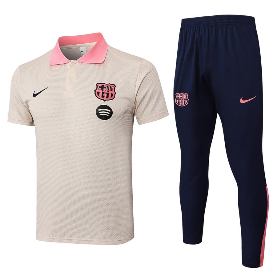 Summer training set polo Barcelona 2025-2026 beige