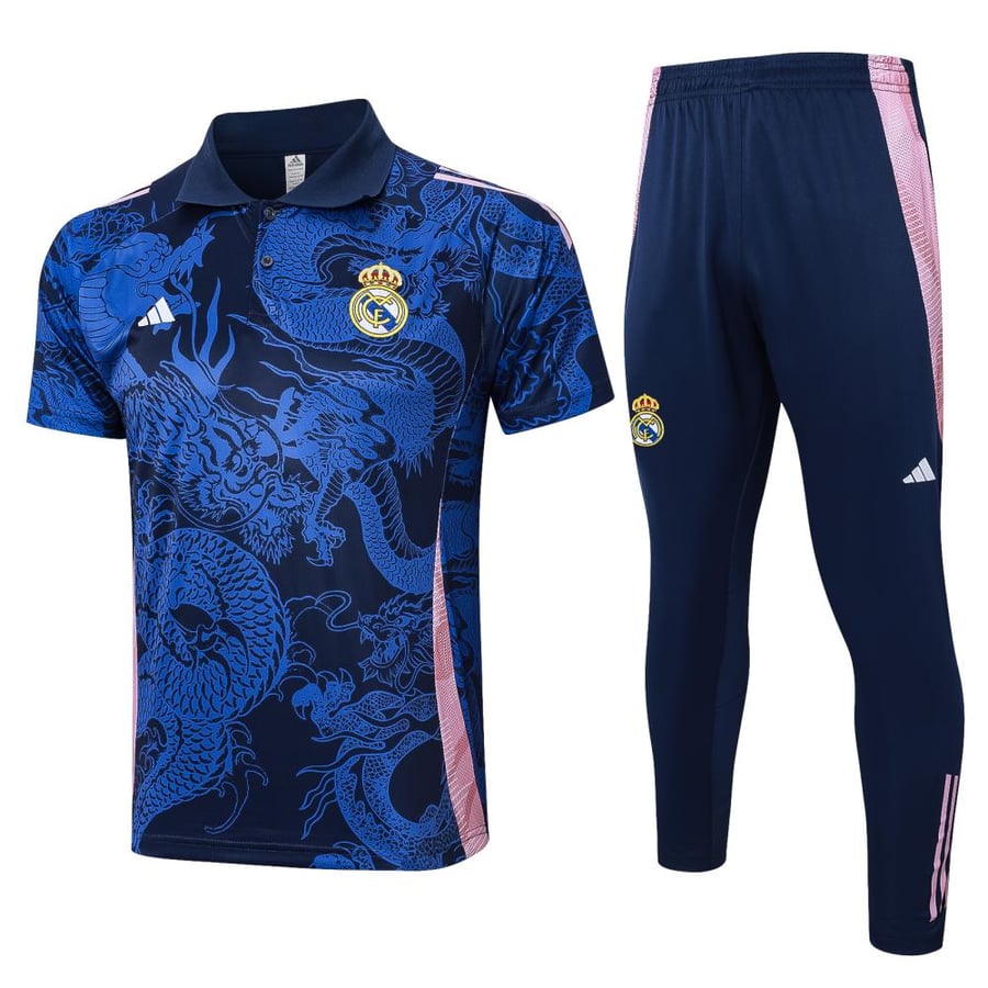 Summer training set polo Real Madrid 2024-2025 blue
