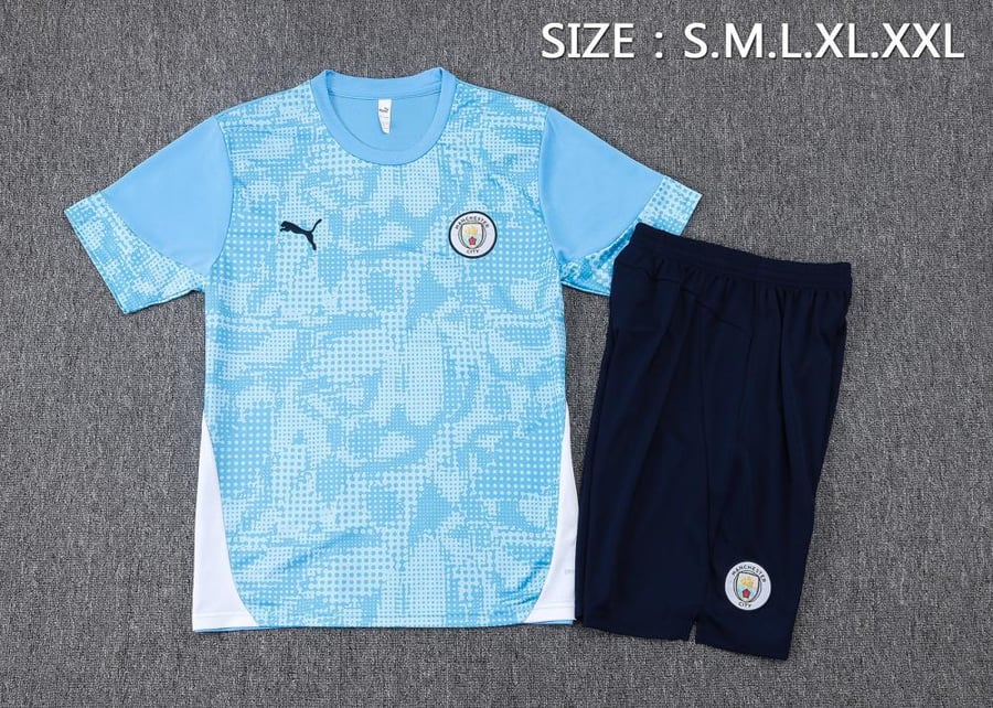 Manchester City 2025-2026 summer training set sky blue