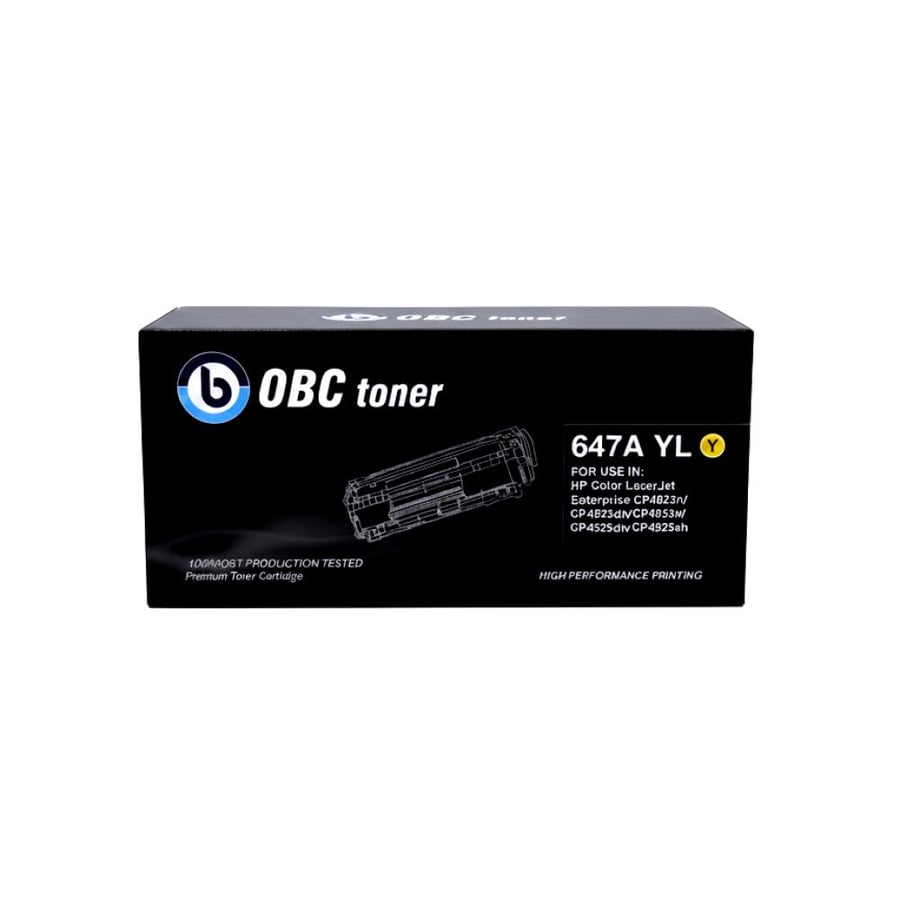 حبر HP 647A أصفر (YL647A) OBC