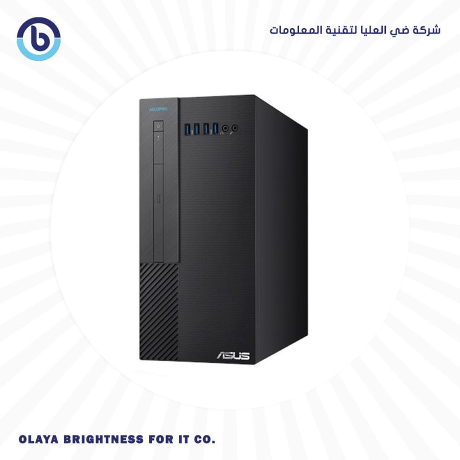 كمبيوتر مكتبي ASUS Core i3 رام 4 غيغابايت، هارد ديسك 1 تيرابايت، نظام DOS