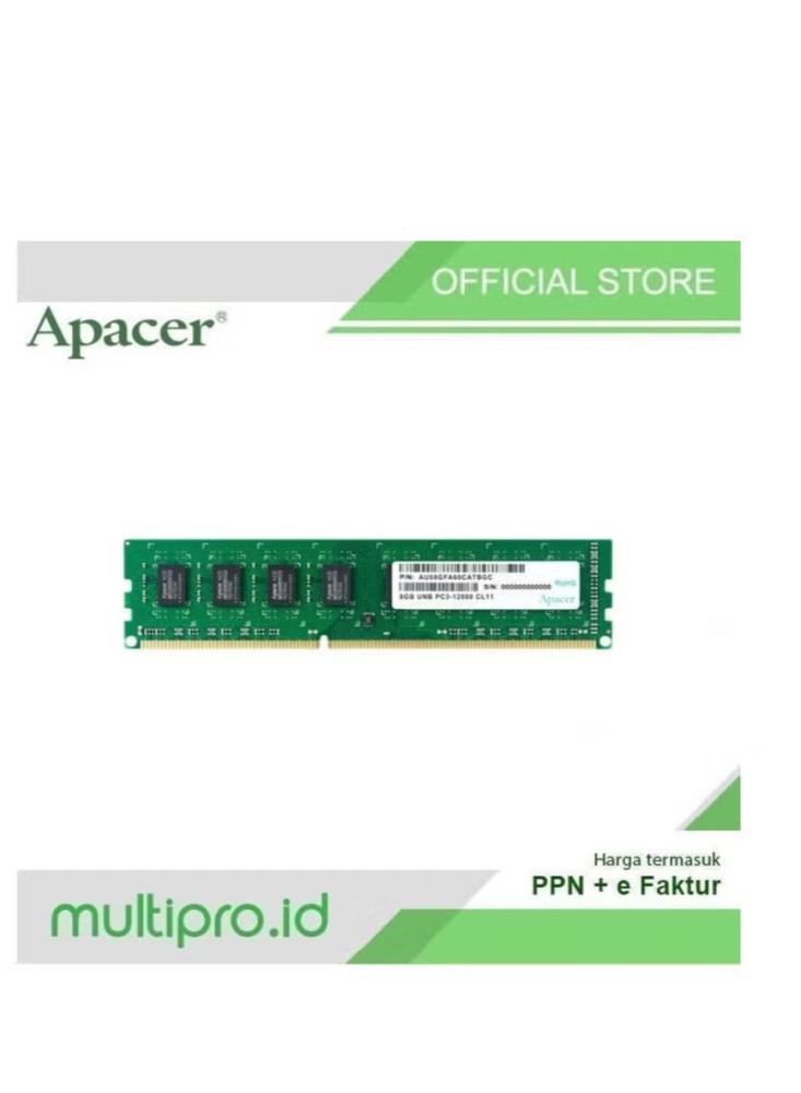 ذاكرة Apacer DDR3 DIMM 12800-11 بسعة 4GB  - APACER DDR3 DIMM 12800-11 512x8 4GB