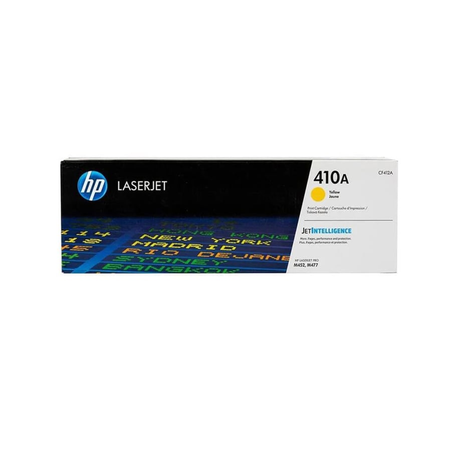 حبر الطابعة HP 410A CF412A أصفر - طباعة ملونة دقيقة وأداء موثوق