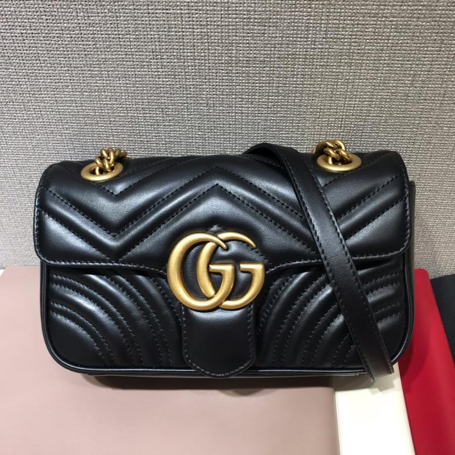قوتشي جي جي مارمونت اسود / Gucci marmont