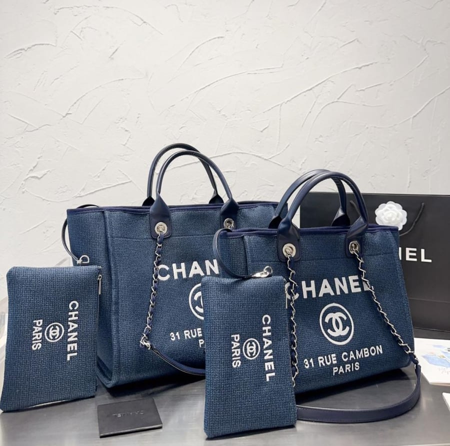 Blueberry bag Chanel navy CHANEL