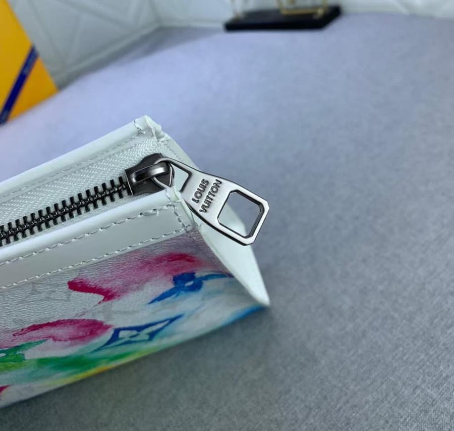 LV Louis Vuitton patch (white colored)