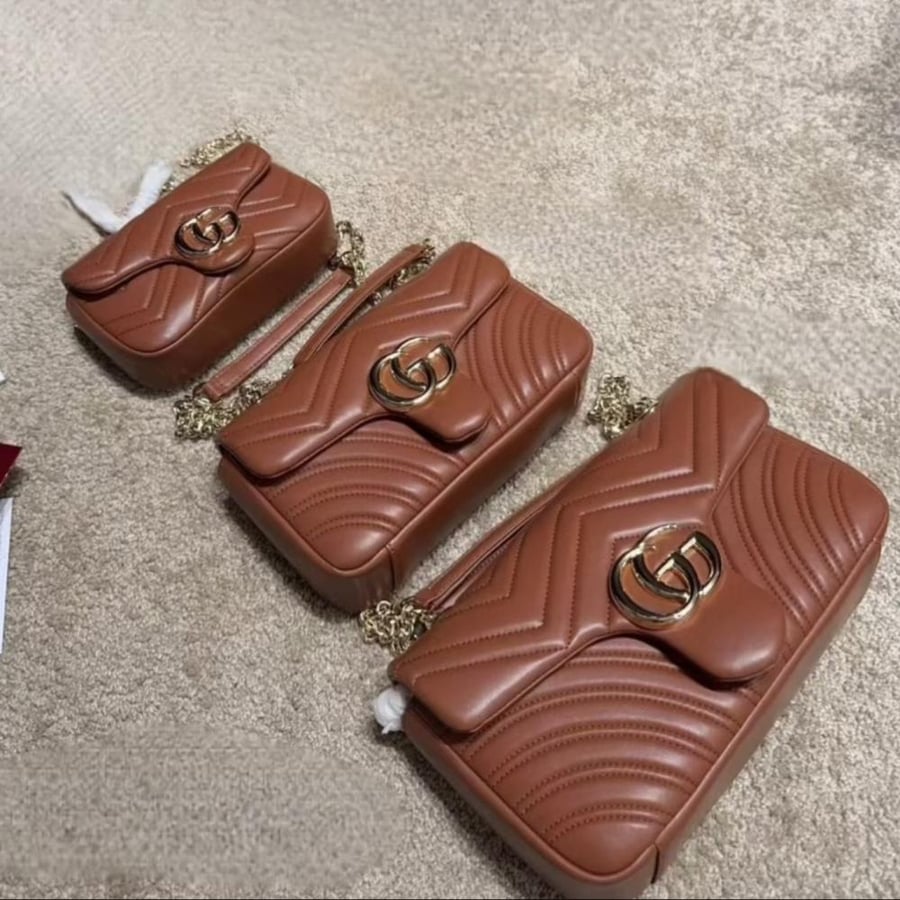 قوتشي جي جي مارمونت بني جملي / Gucci marmont