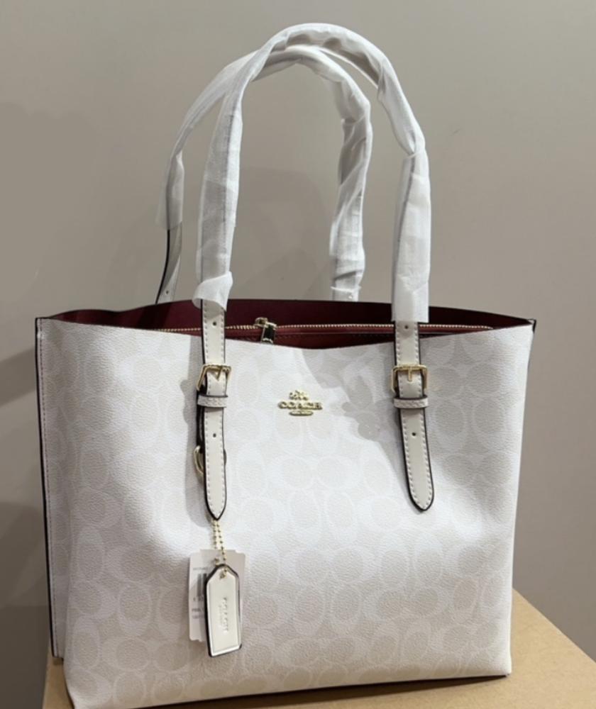 coach mollie tote / كوتش مولي ابيض