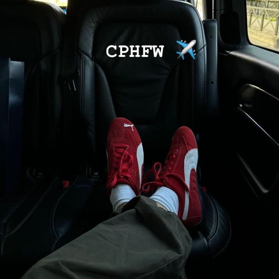 بوما (  ابيض احمر ) PUMA Casual shoes