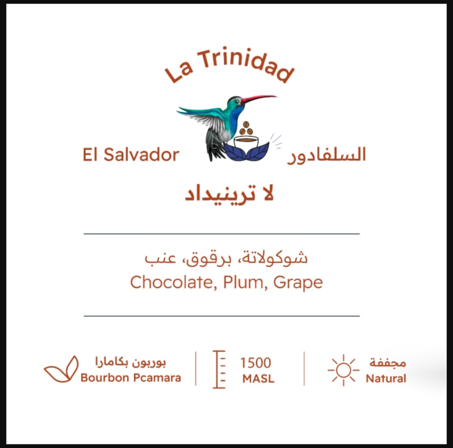 Trinidad Salvador 227g Roasted by Al Tahmees Roasting House