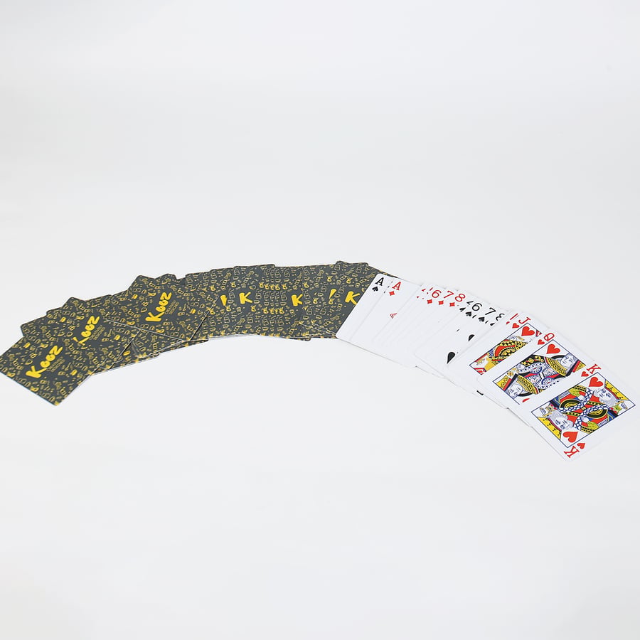 Playing cards made of coconut