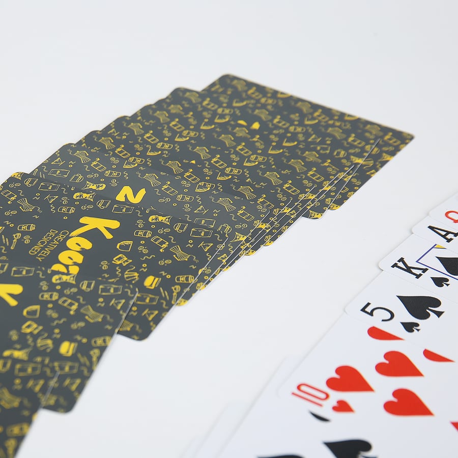 Playing cards made of coconut