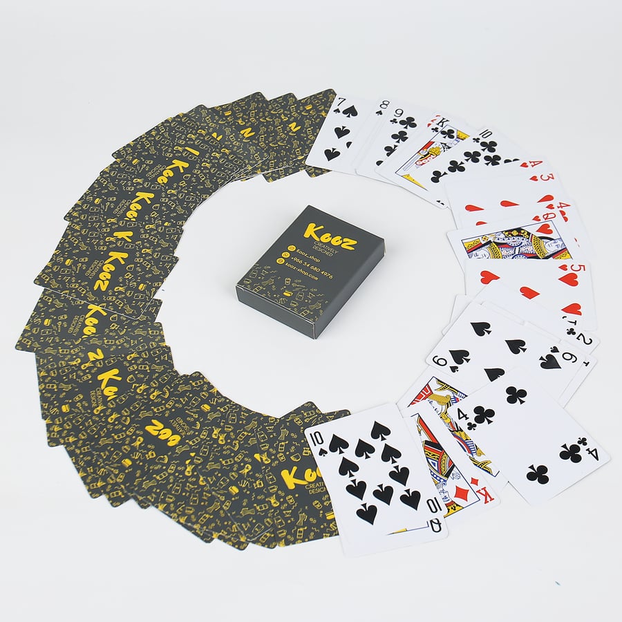 Playing cards made of coconut
