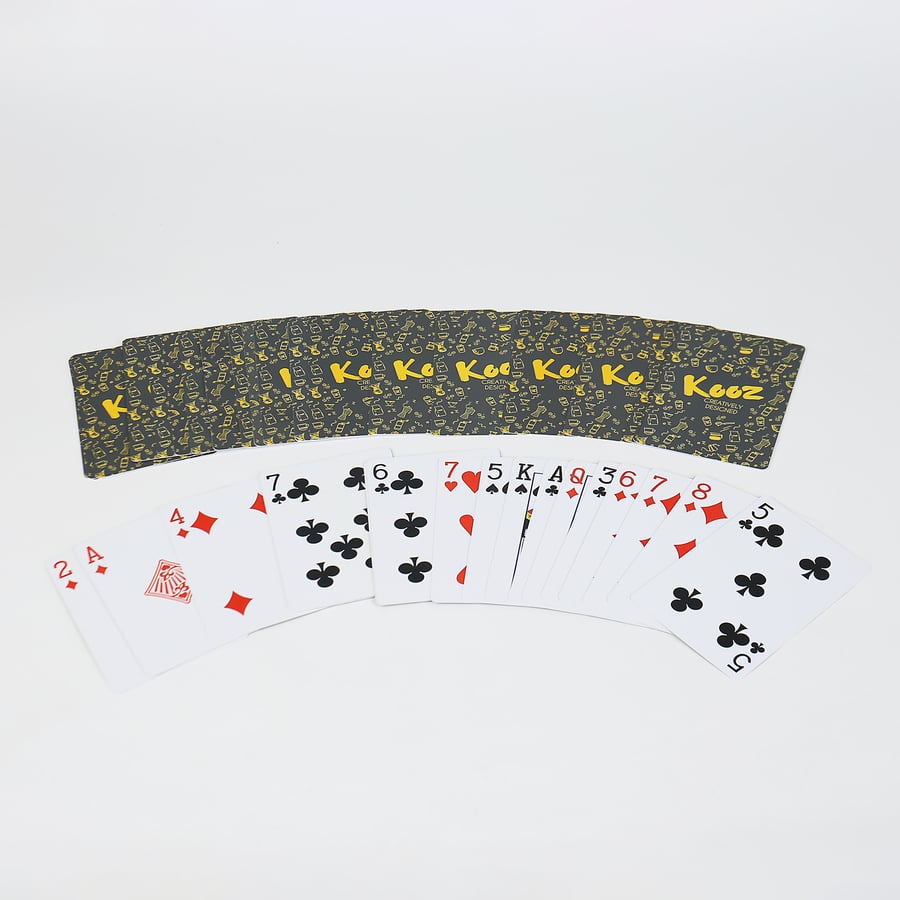 Playing cards made of coconut