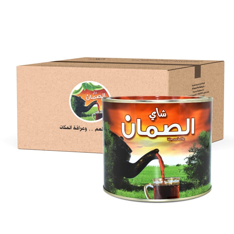 شاي سيلاني أوراق كاملة علب دائري 360جرام * 24 حبة