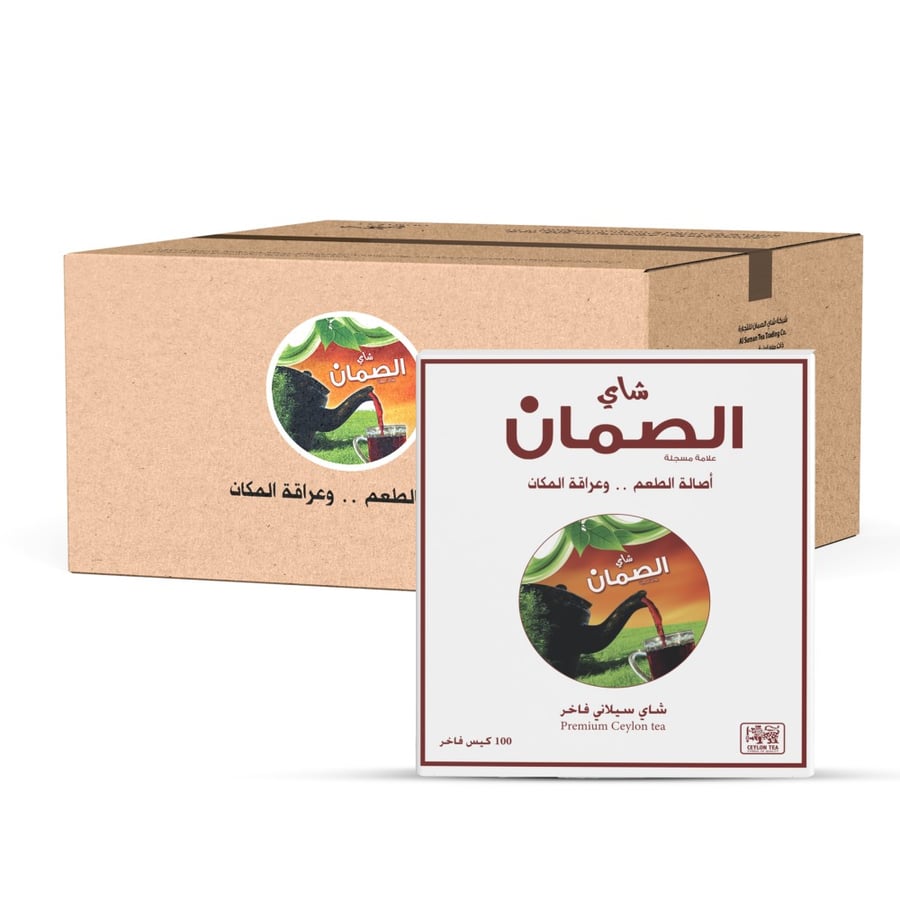 شاي سيلاني فاخر حبيبات ناعمة علاقي ابيض 100 كيس*24 حبة