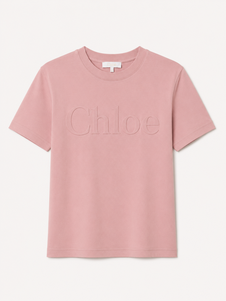 Chloe pink tshirt size s-m تسليم فوري