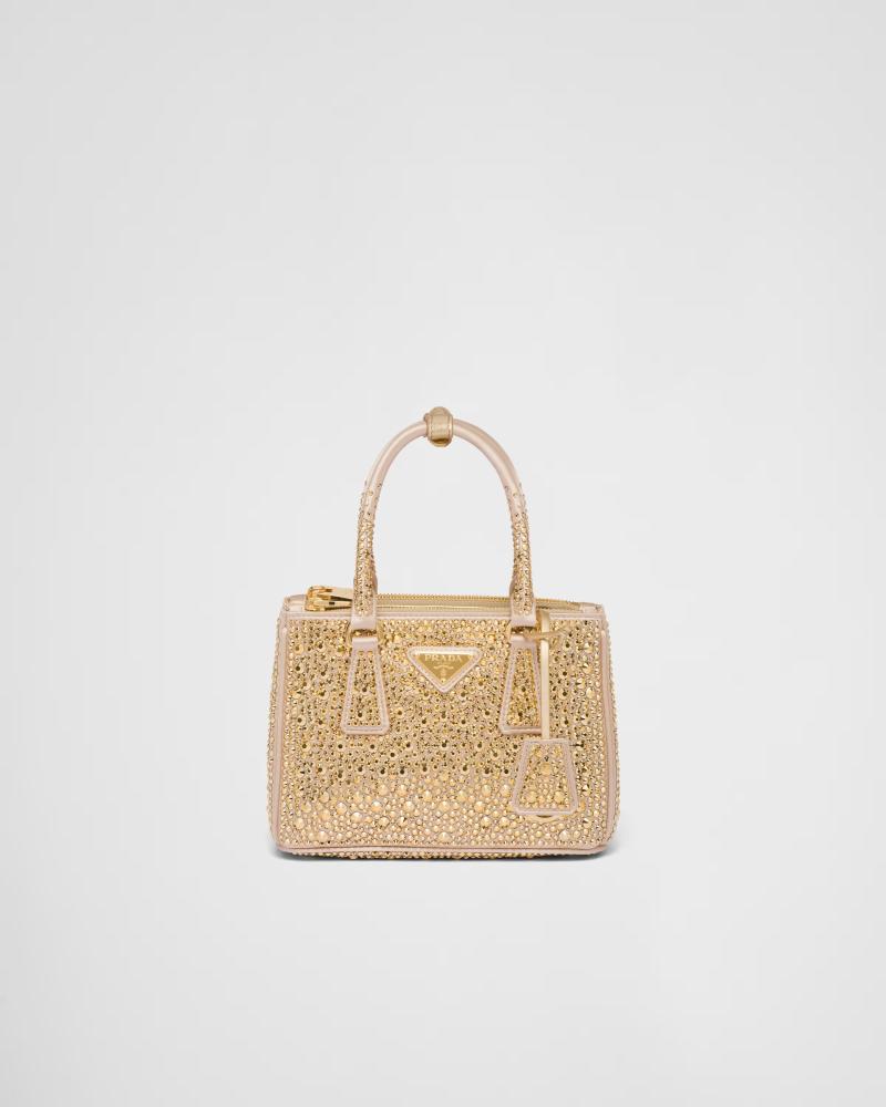 Prada galleria rhinestone bag