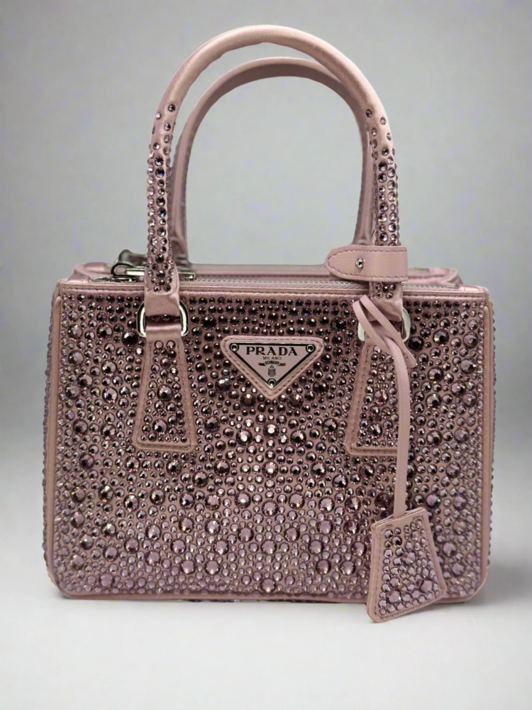 Prada galleria rhinestone bag