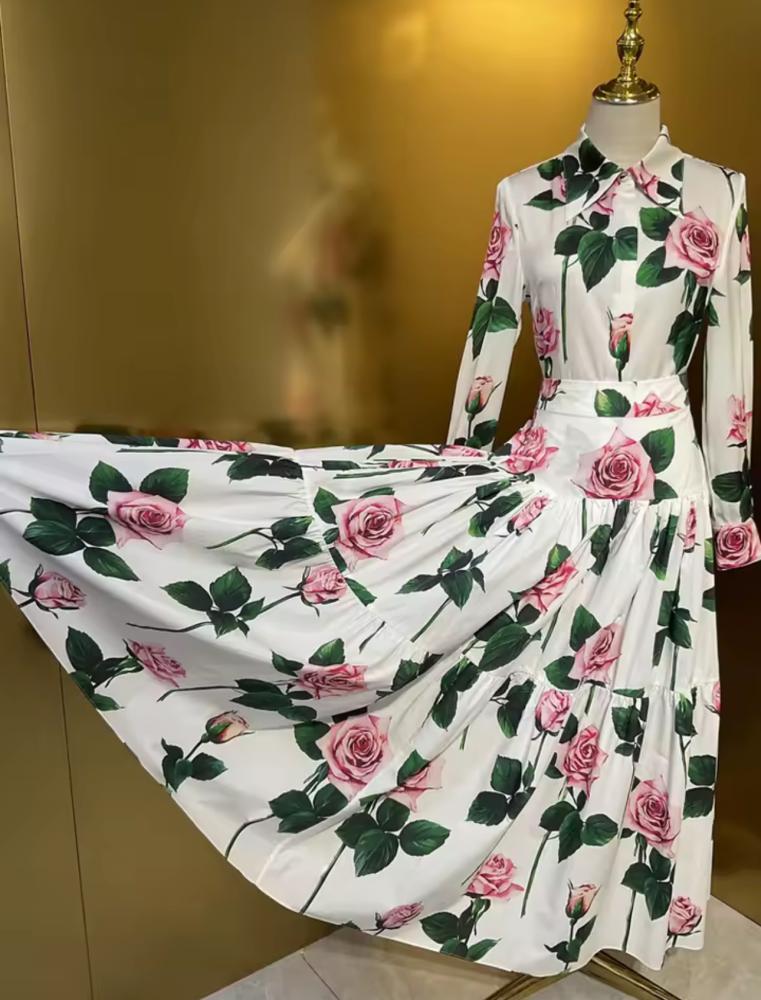 D&j skirt set
