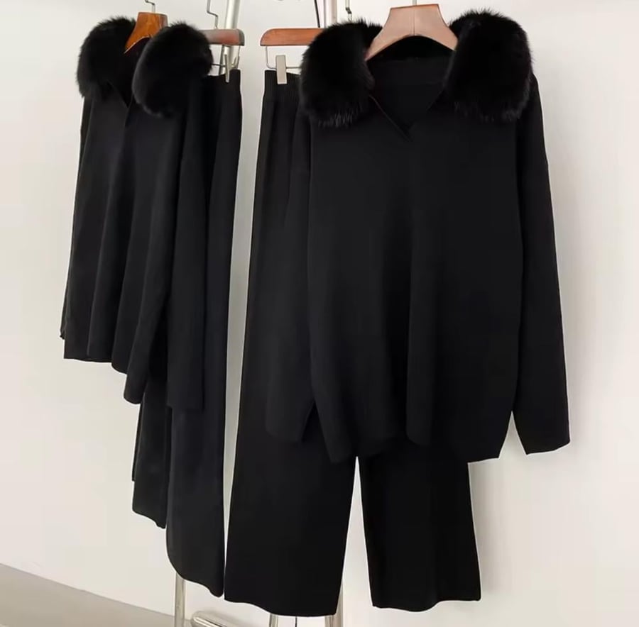 Fur wool set