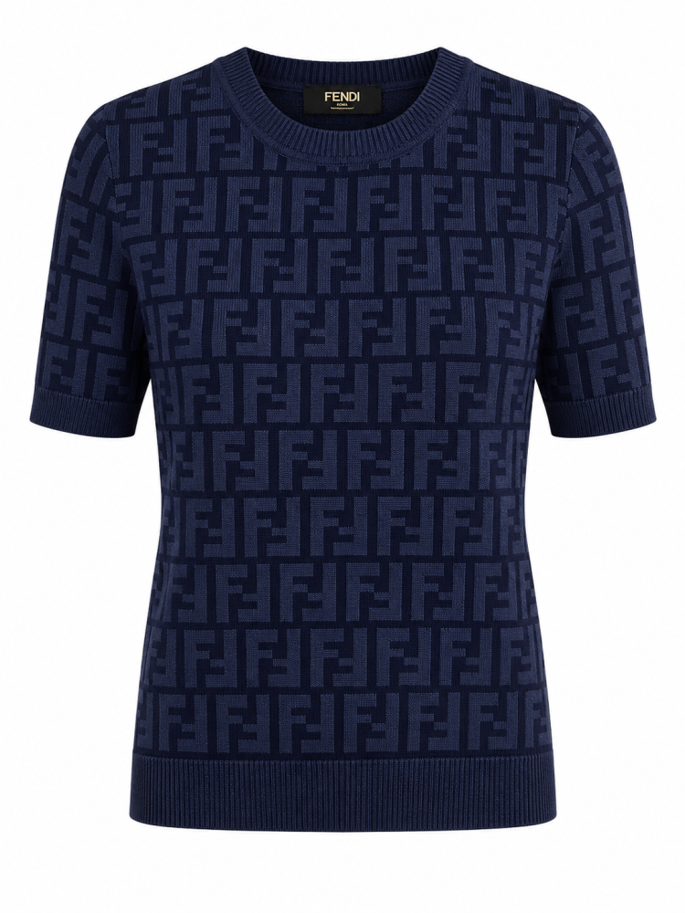 Fendi blue shirt size s-m تسليم فوري