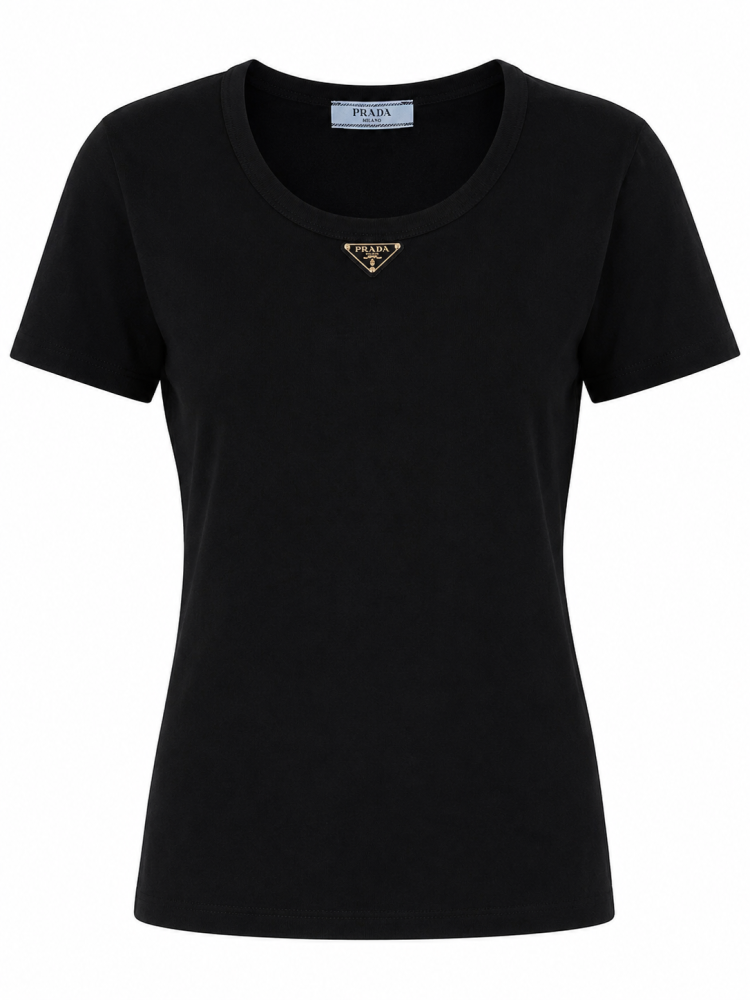Prada tshirt black size s-m تسليم فوري