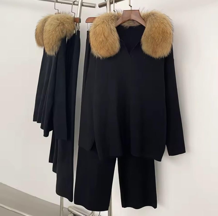 Fur wool set