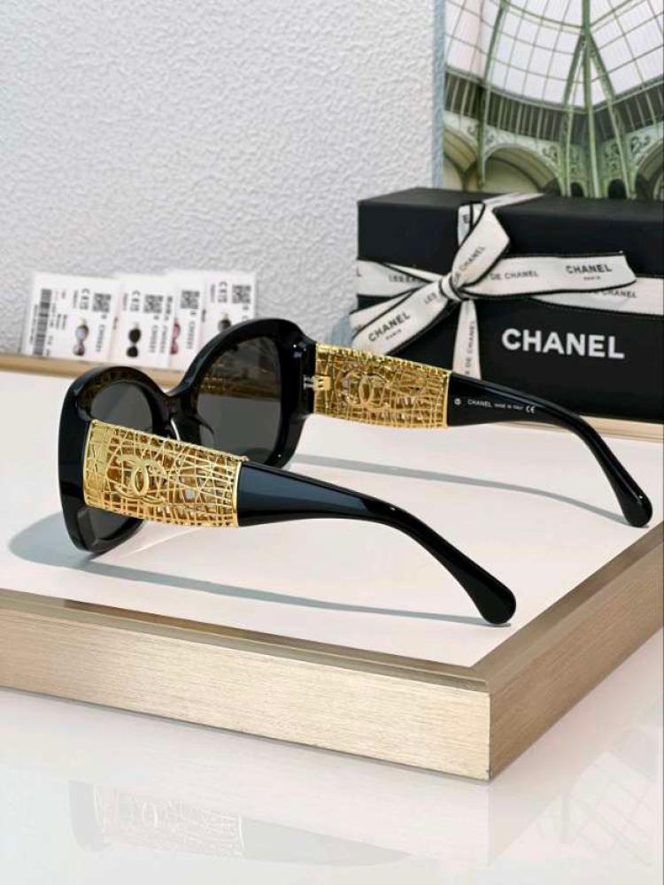 Chanel sunglasses gold