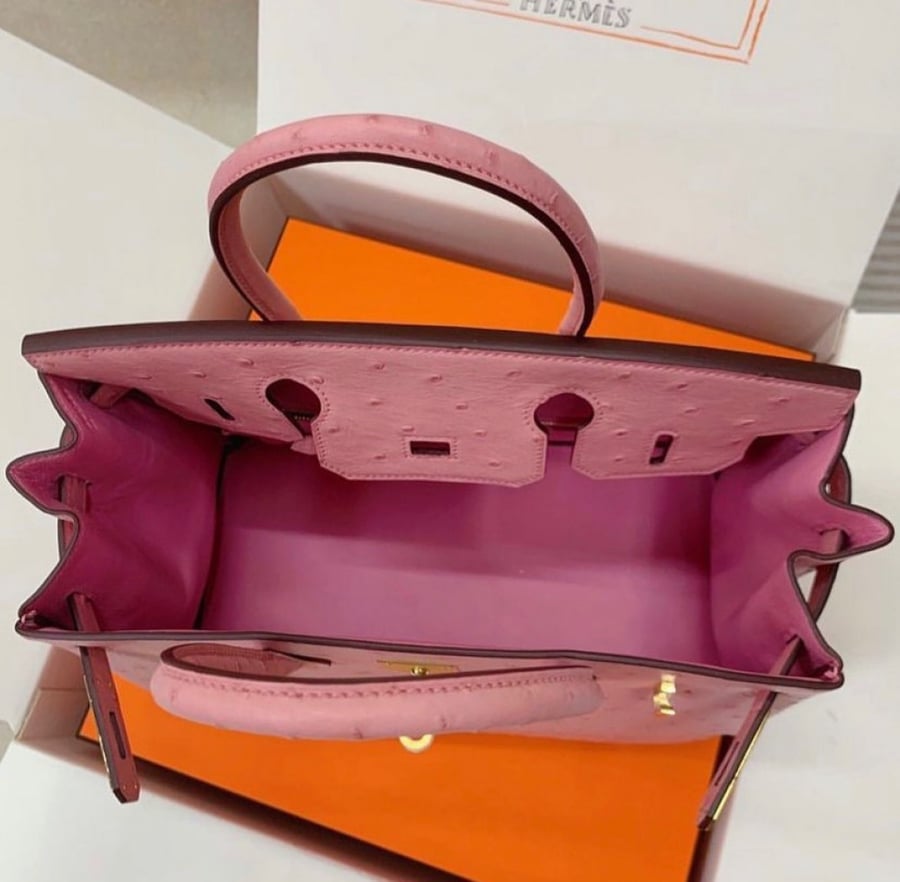 Ostrich birkin bag