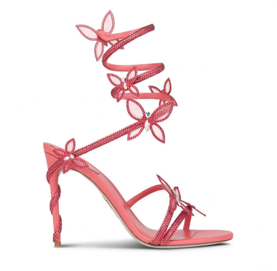 rene caovilla butterfly heels