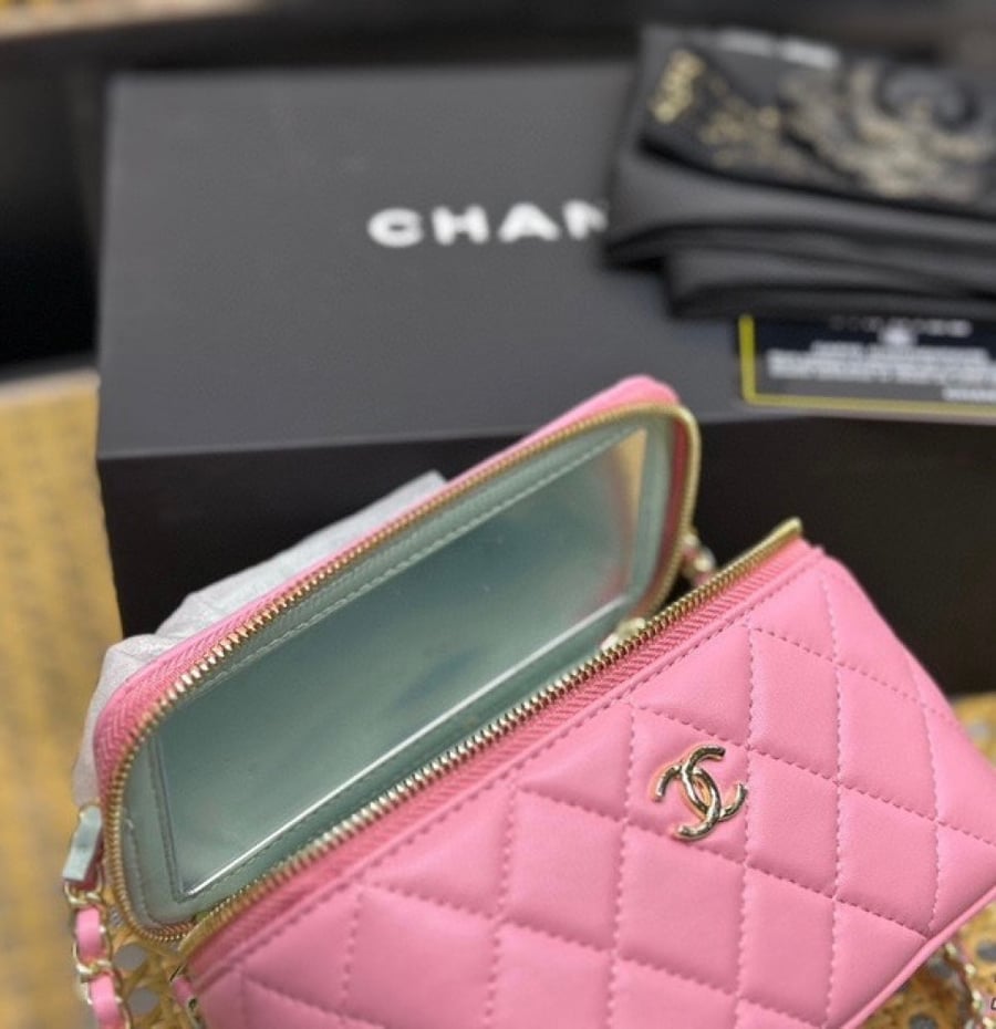 Chanel blue green vanity