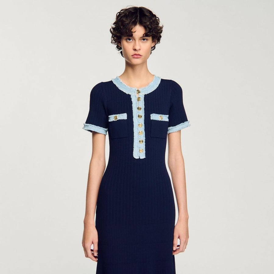Samdro blue denim dres soze M تسليم فوري