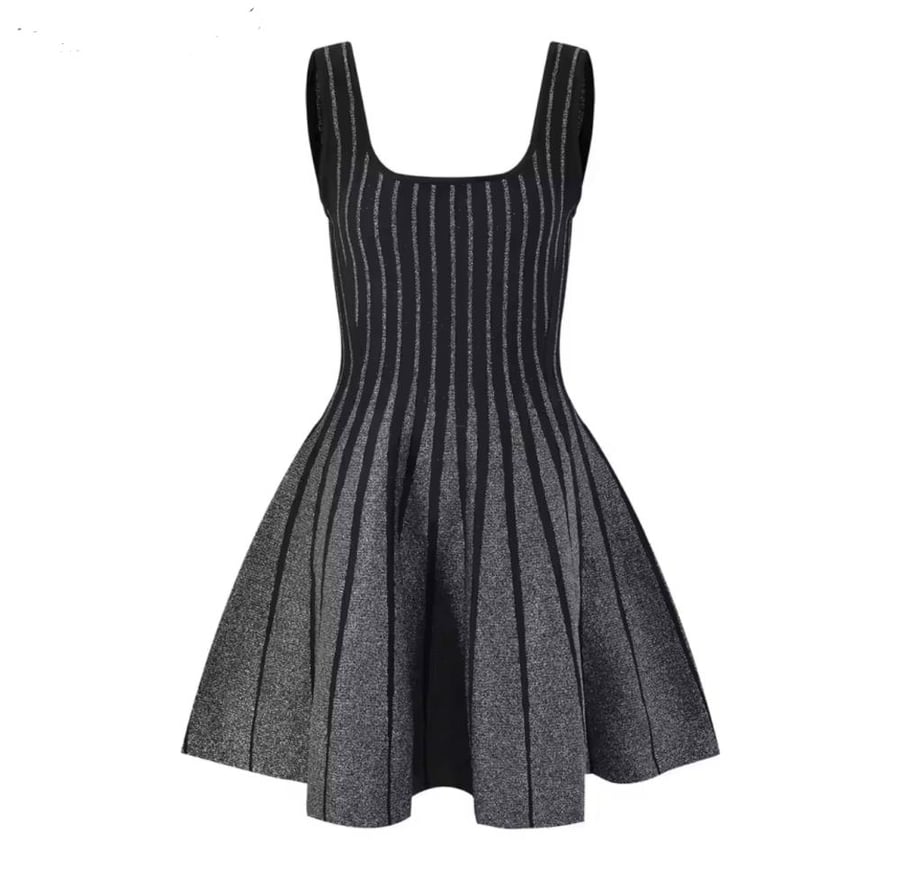Maje black grey sparkly dress