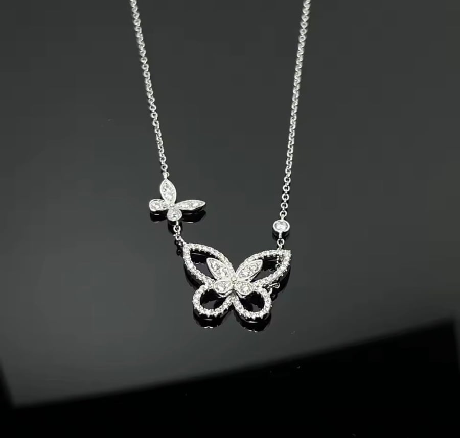Graff 2 butterfly necklace