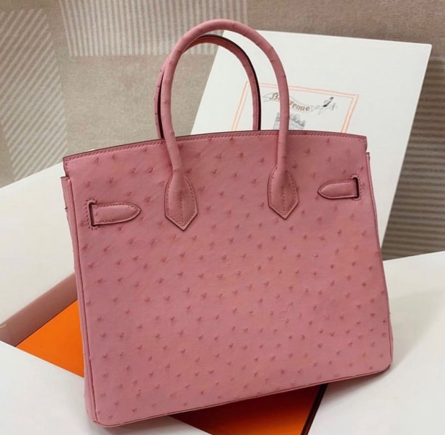 Ostrich birkin bag