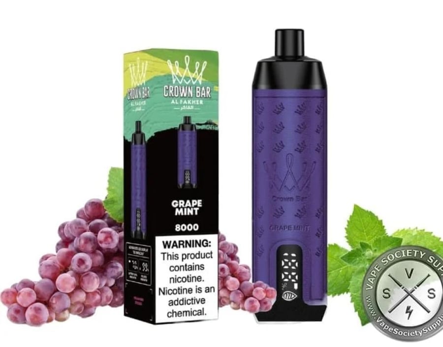 Luxury shisha 8000 grape flavor