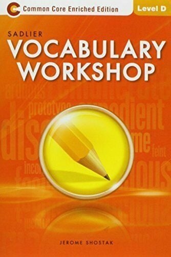 VOCABULARY WORKSHOP  LEVEL D
