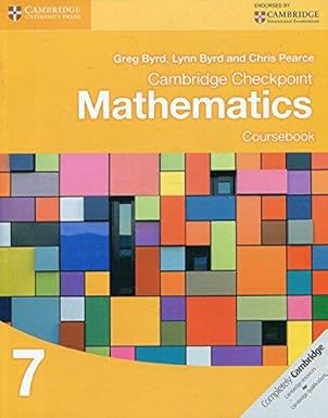Cambridge Checkpoint Mathematics Coursebook 7