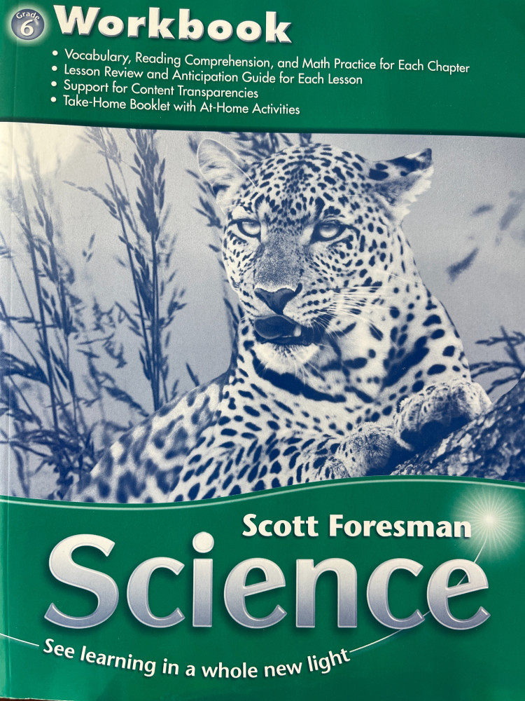 SCOTT FORESMAN SCIENCE WORKBOOK GRADE 6