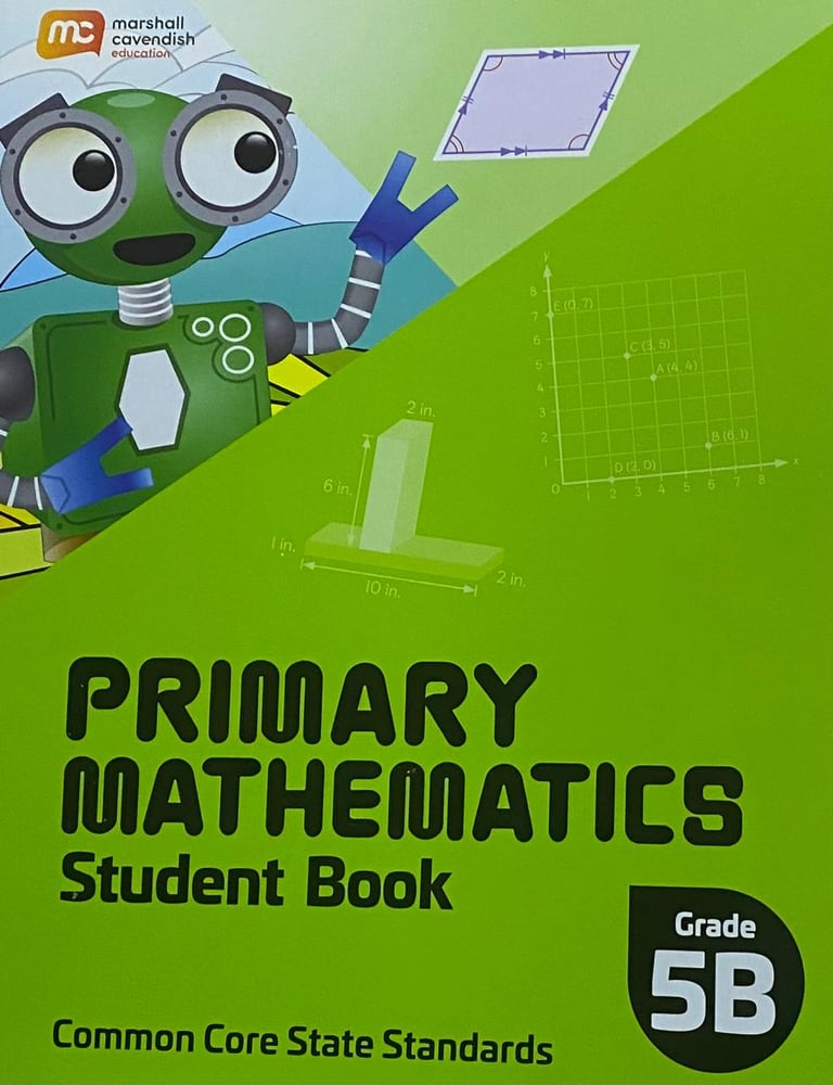 MARSHALL CAVENDISH PRIMARY MATHEMATICS STUDENT BOOK GRADE 5B