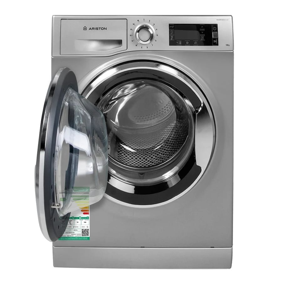 اريستون ناتيس، غسالة تعبئة أمامية، 10 كيلو، إنفيرتر، فضي  NLLCD1045SCA60hz