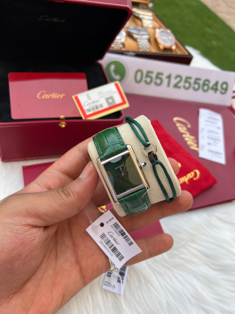 ساعة كارتير نسائي معا اسواره مجانيهCartier