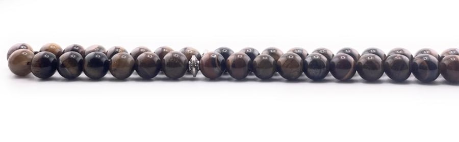 سبحة حجر عين النمر (Tiger’s Eye)