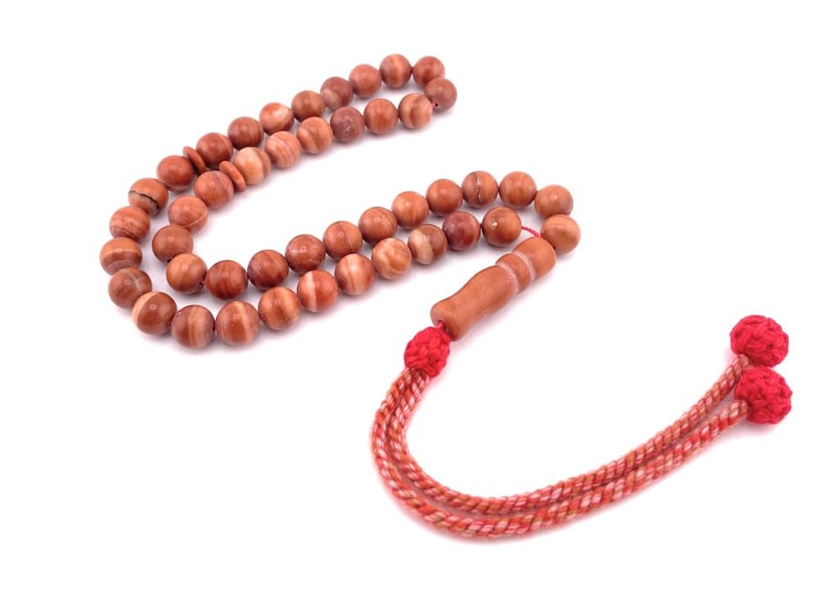 سبحة حجر الريد جاسبر (res jasper)