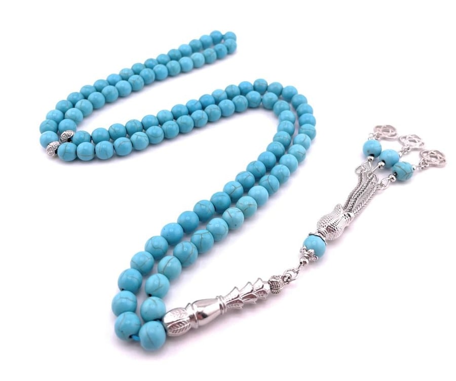 سبحة حجر الفيروز (Turquoise)