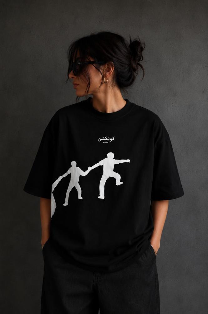 Connection puff oversize t-shirt