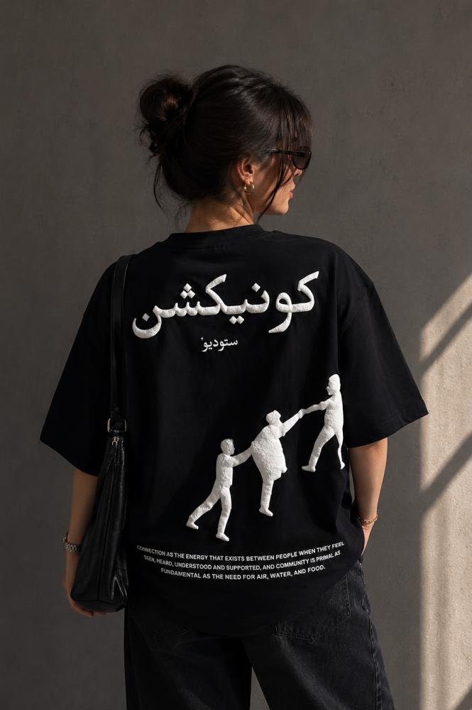 Connection puff oversize t-shirt