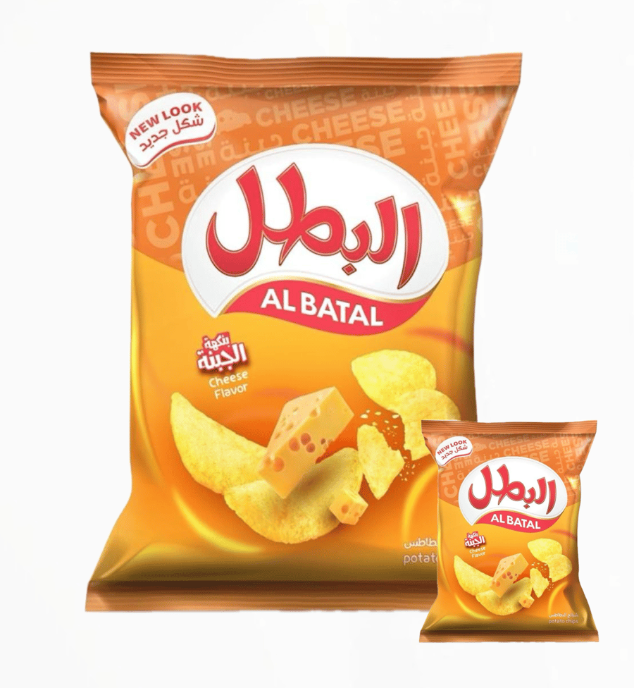 بطاطس البطل نكهات متعددة 21حبة*12جم