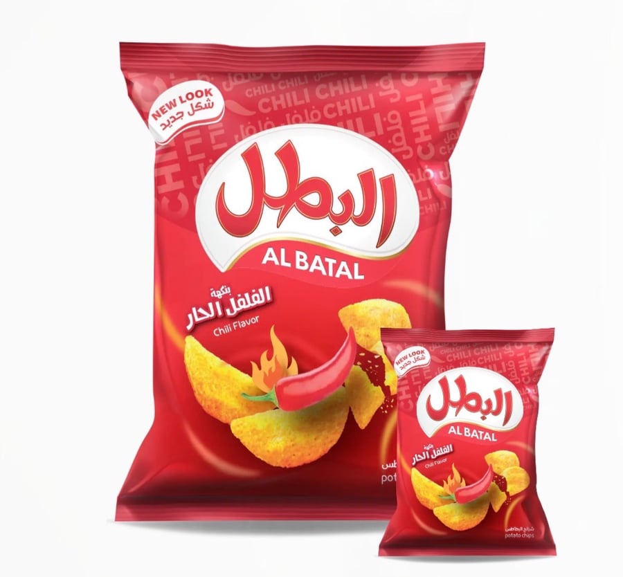 بطاطس البطل نكهات متعددة 21حبة*12جم